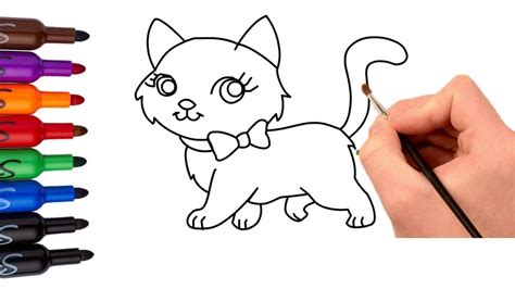 cat drawing  kids    clipartmag