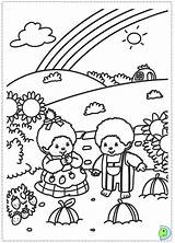 Coloring Monchhichi Dinokids Pages Rainbow Close Books Coloringpages sketch template
