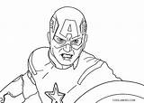 Captain America Coloring Pages Printable Shield Face Drawing Getdrawings Color Getcolorings sketch template