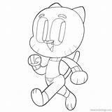 Gumball Watterson Xcolorings sketch template