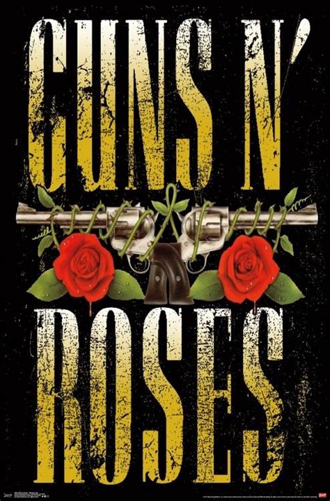 guns n roses stacked logo guns n roses rock band