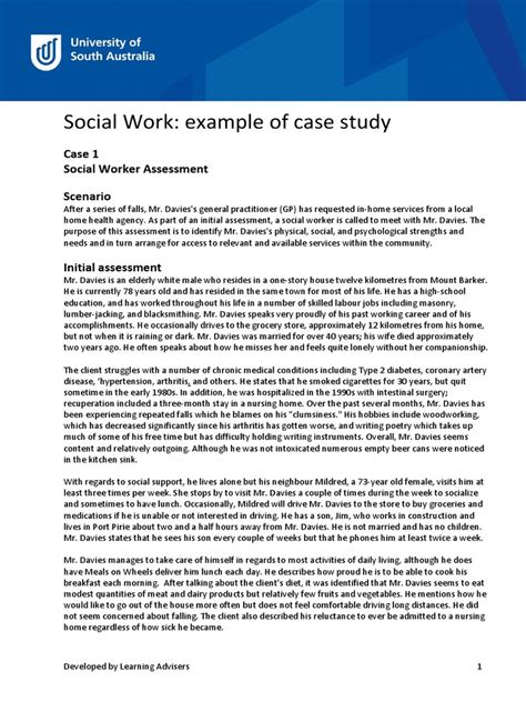 social work case studies april   general practitioner