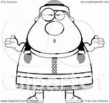 Chubby Shrugging Native Female American Clipart Cartoon Cory Thoman Outlined Coloring Vector sketch template