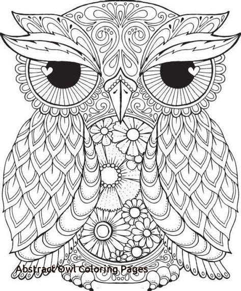 ideas  owl coloring pages  pinterest  abstract owl