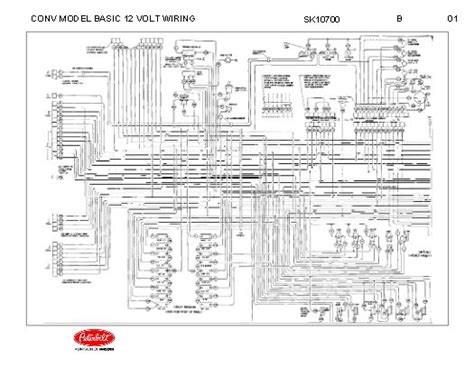 peterbilt  conventional models basic  volt wiring diagram schematic