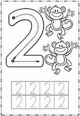 Preschool Tracing Printables Numeros Bermulanya Sini Disember Counting Teknodayi sketch template