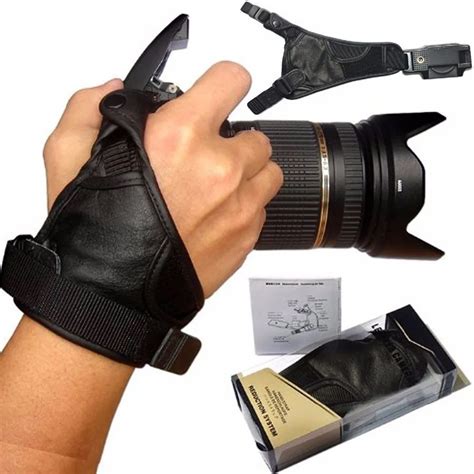 genuine leather hand grip wrist strap  canon nikon sony pentax olympus panasonic  camera
