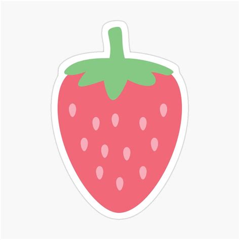 strawberry kawaii cute red pink sticker  sale  candymoondesign