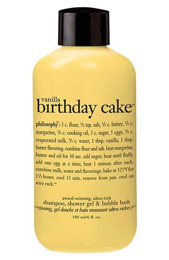 philosophy vanilla birthday cake shampoo shower gel