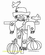 Scarecrow Coloring Pages Getdrawings Printable sketch template