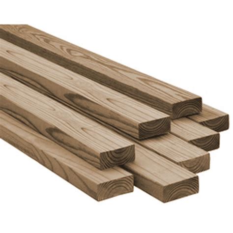2x6x10 Ft Brown Pressure Treated Lumber