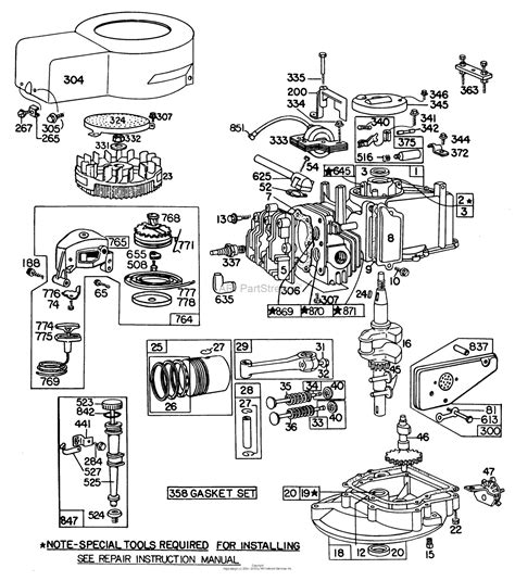 toro  lawnmower  sn   parts diagram  briggs stratton engine