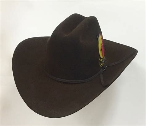 stetson  rancher chocolate fur felt cowboy hat davids western wear