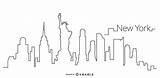 Skyline Outline York City Illustration Vexels Silhouette Nyc Vector Drawing Vectors Ny Graphics Tattoo Drawings Skylines Ai Famous Choose Board sketch template