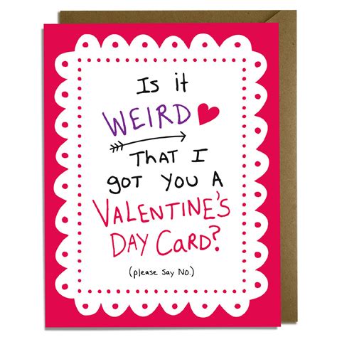Funny Valentines Day Card Weird And Awkward For New Couples