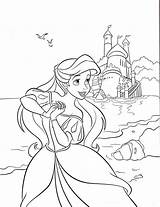 Ausmalen Prinzessin Arielle sketch template
