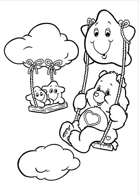 care bear colouring pages