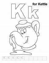 Kettle Coloring Handwriting Practice Preschool Kids Letter Worksheets Alphabet Pages Activities Choose Board Letters Bestcoloringpages Printable Color sketch template