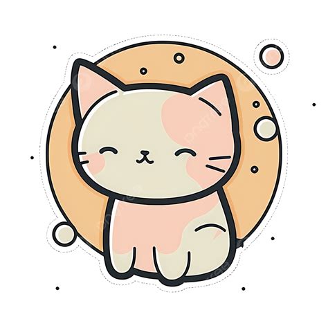 gatito de dibujos animados lindo gato pegatina gatito png dibujos