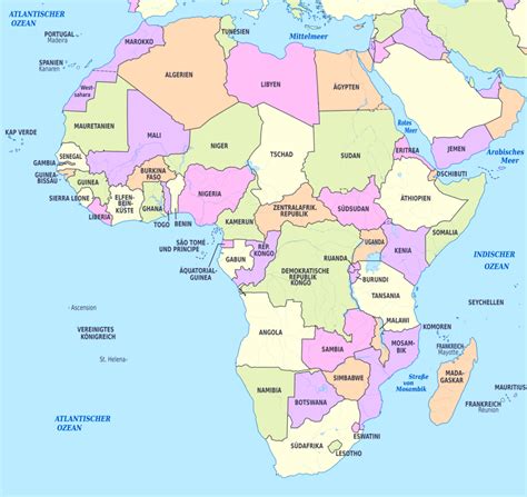 karte von afrika afrika karte  wissenswertes