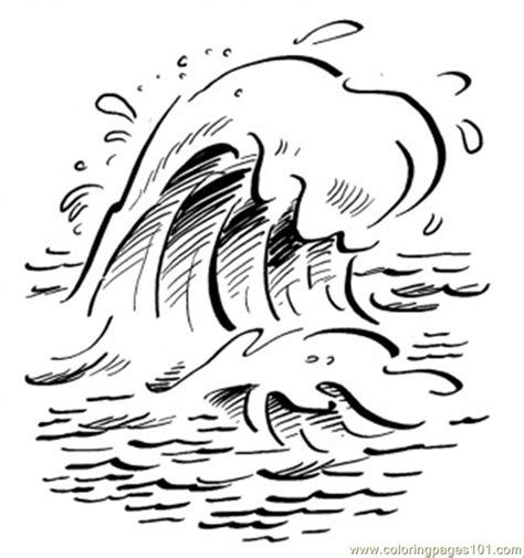 image detail  coloring pages waves   ocean natural world