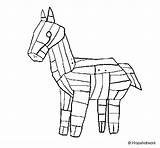 Troia Troya Caballo Cavallo Colorare Cavall Trojan Disegni Polifemo Acolore Dibuix Grecia Dibuixos Colori sketch template