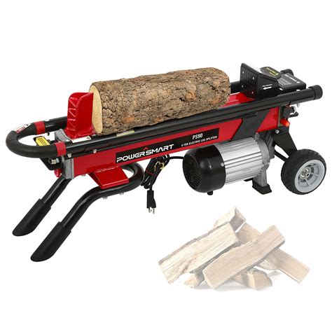 buy powersmart log splitter electric  ton hydraulic log splitter  amp electric log splitter