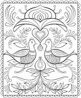 Coloring Pages Printable Folk Scandinavian Nordic Adult Book Dover Publications Colouring Color Doverpublications Designs Kleurplaten Voor Adults Haven Creative Books sketch template