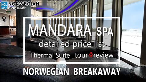 mandara spa  detailed list  prices  treatments norwegian