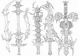 Swords Sword Freaky Weapons sketch template