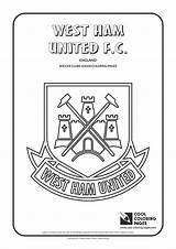Coloring Pages Ham West Logo Soccer Logos United Cool Clubs Football Teams Manchester College Fc Drawing Blazers Portland Trail Kids sketch template