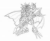 Omnimon Coloring Pages Armored Another sketch template