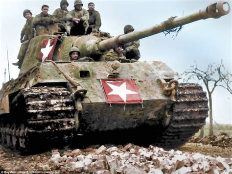 wwii tank  revealed  amazing colour daily mail
