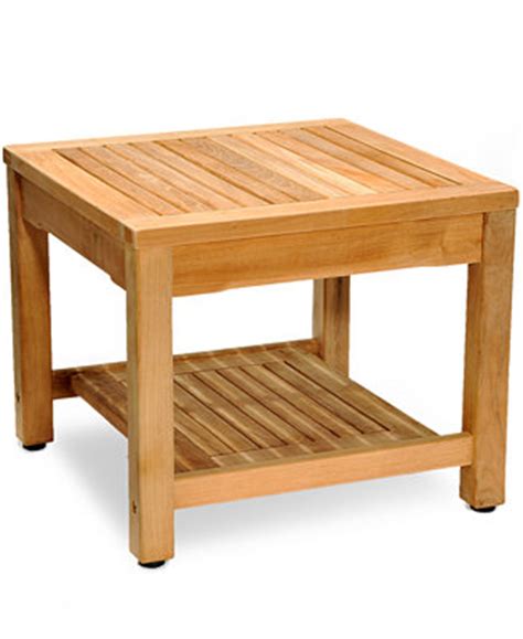 teak outdoor side table furniture macys
