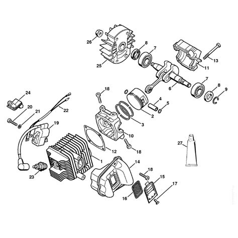 stihl chainsaw engine diagram diagram