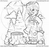 Lumberjack sketch template