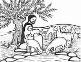 Herder Goede Kleurplaat Jezus Olvternood sketch template