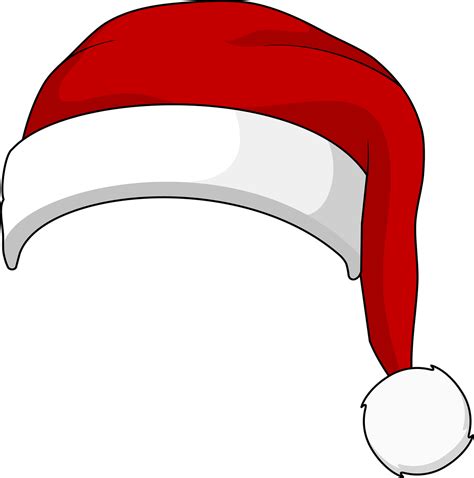 santa hat christmas red royalty  vector graphic pixabay