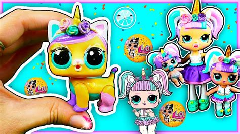 unicorn pet lol surprise custom doll diy confetti pop customs