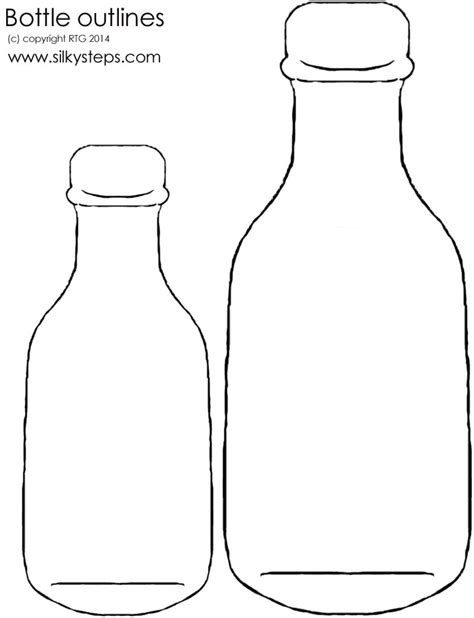 bottle outline templatesjpg clipartsco