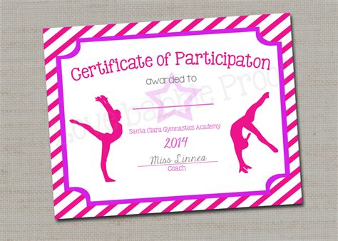 37 free printable gymnastics award certificates gymnastics in