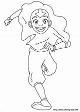 Coloring Avatar Pages Last Airbender Aang Book Running Printable Books Movie Kids Info Spetri Printables Popular Activity Coloriage sketch template