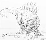 Spinosaurus Drawing Sketch Drawings Paintingvalley Sketches sketch template