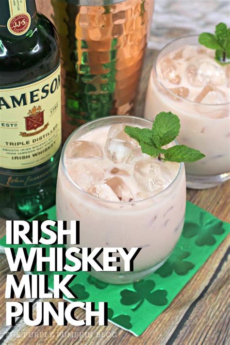 irish whiskey milk punch cocktail scáiltín st patrick s day drink