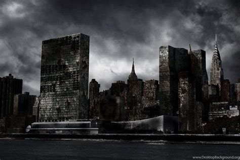 destroyed city  shadowyingzhi  deviantart desktop