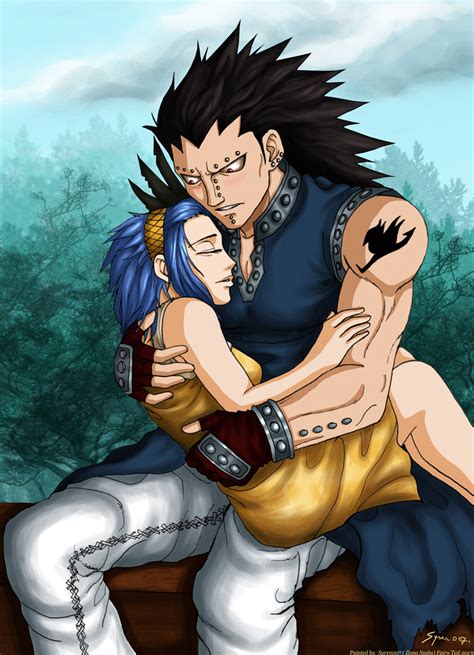 gajeel and levy i protect you by syren007 on deviantart