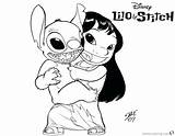 Stitch Lilo Coloring Pages Characters Printable Print Color Online Kids Getdrawings Getcolorings sketch template