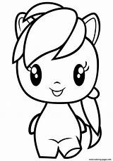 Coloring Pony Little Pages Cheerilee Printable sketch template