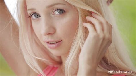 Nancey In Blonde Angel Takes Off Her Pink Dress Hd From All Fine