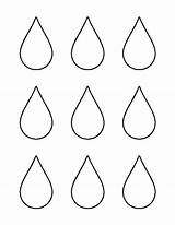Raindrop Printable Pattern Small Raindrops Coloring Template Templates Rain Outline Pages Drops Clipart Stencil Patterns Drop Patternuniverse Crafts Printables Print sketch template
